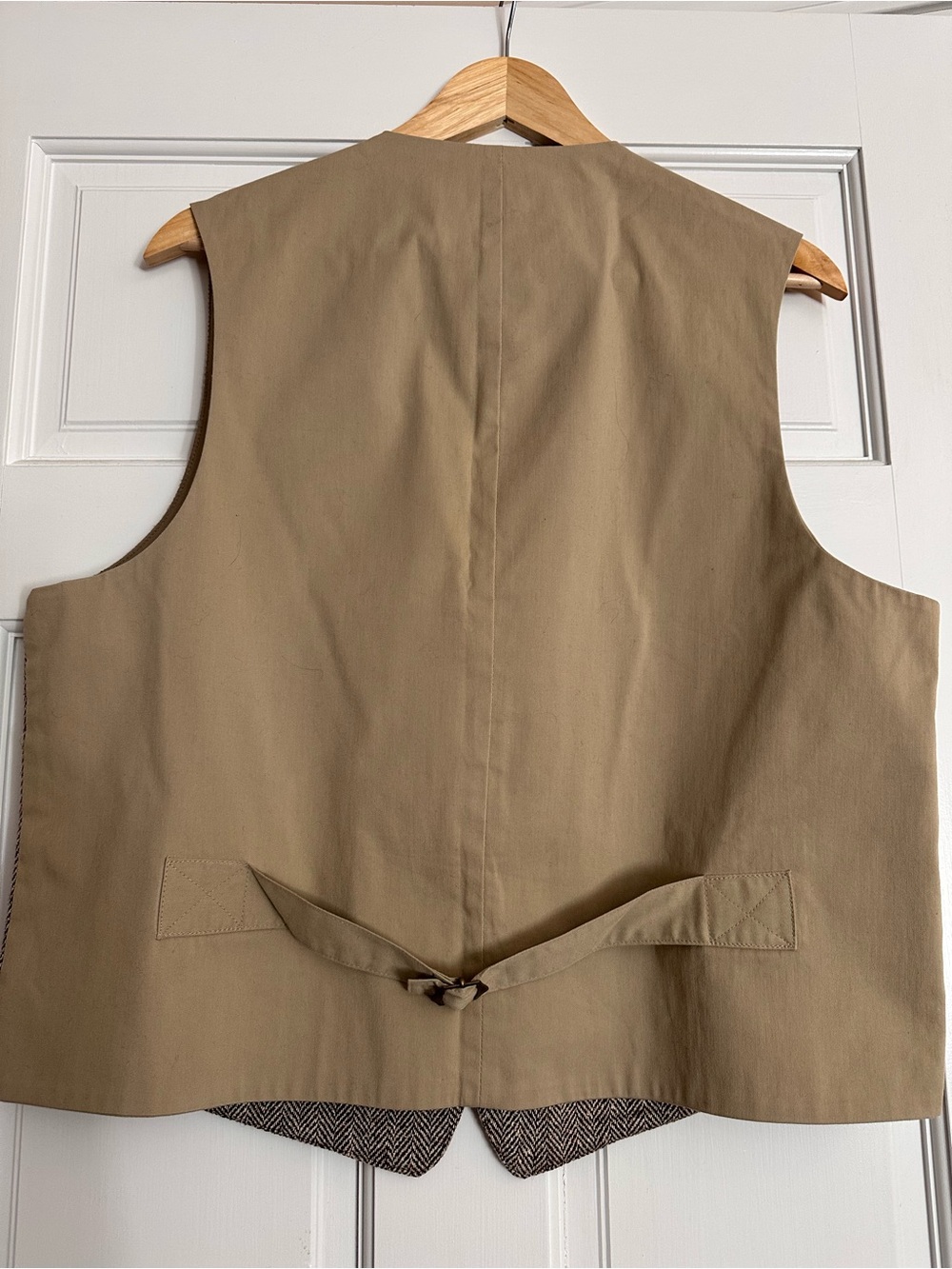 Brown Herringbone Vest - L - Picture 2 of 4